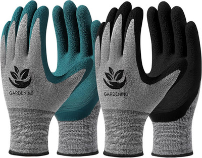 Garden Gloves for Women/Men - 6 Pairs Latex Gardening Gloves with Grip, Protecti