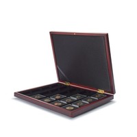 Leuchtturm MüNzkassette Volterra Uno FüR 20 Quadrum-Kapseln, Schwarz 341012 Neu