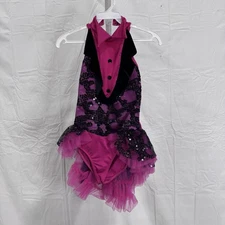 Art Stone "Broadway Baby" Fuchsia Dance Costume Size XXLarge Child