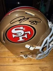 Vernon Davis Autograph 49ers “85” Inscription Full Size Rep Helmet Beckett COA