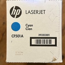 HP CF501A Genuine Toner Cartridge HP 202A Cyan Toner in Box New