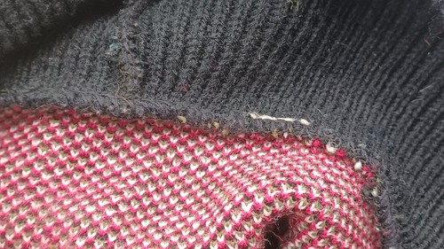 Vintage 80er Jahre Rollkragenpullover, Rose & Schwarz. Ohne Etikett. D2029 - Bild 15 von 15
