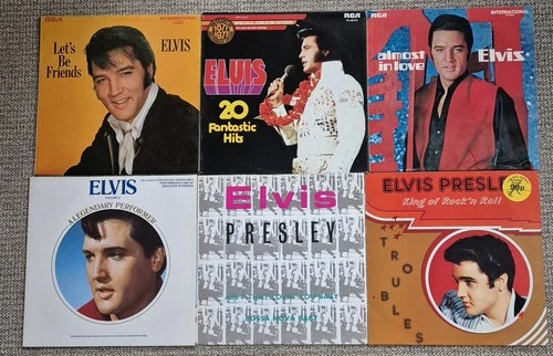 JOB LOT 6 x Elvis Presley LP/12" Vinyl Record Albums LOT 1