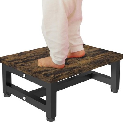 Tigerden Wooden Step Stool for Toddlers Kids and Adults, Heavy Duty Stepping Sto