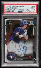 2016 Bowman Draft Chrome Pick Cavan Biggio #CDA-CB PSA 9 MINT Auto 0ed0