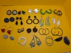 20 Pairs Retro MCM Pierced Earrings Mixed Lot Mid-Century-Modern  — photo 1