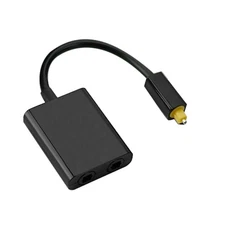 Toslink Cable Splitter Adapter 1 Input Male To 2 Output Female Connector x