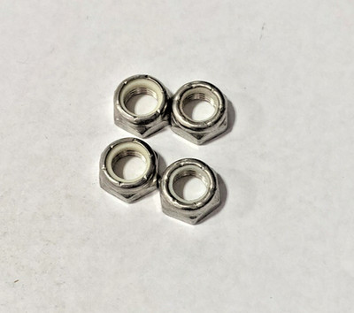 7/16-20 THIN NYLOCK  / JAM NUT   Stainless Steel     4 pcs