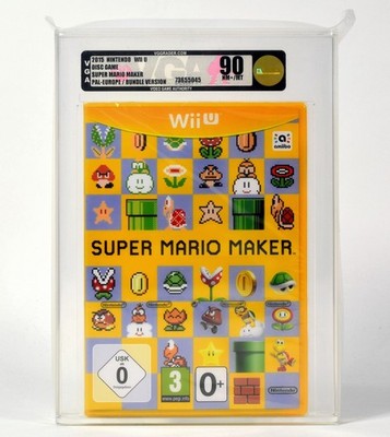  Nintendo Wii U,Super Mario Maker,VGA Gold 90 NM+/MT