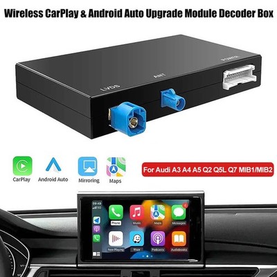 Wireless CarPlay Android auto decoder for Audi A3/A4/A5/Q2/Q5L/Q7 DE