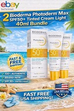 2 Bioderma Photoderm Creme SPF50 Light Tinted Cream 40ml Bundle