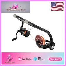 Ambidextrous Fishing Line Spooler Machine with Suction Cup Stability Feature