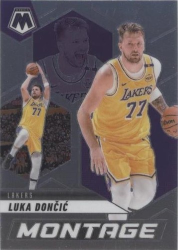 2024-25 Panini Mosaic Blue Sparkle Thunder Road Luka Doncic /125 