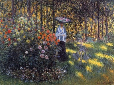 Monet, Claude - Woman with a Parasol in the Garden in Argenteuil