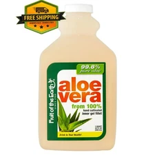 Fruit of the Earth Aloe Vera Juice, 32 fl oz – Single Bottle