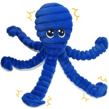 Octopus Design Pet Grinding Teeth Squeaky Plush Toy, Chewing Toy For Dog