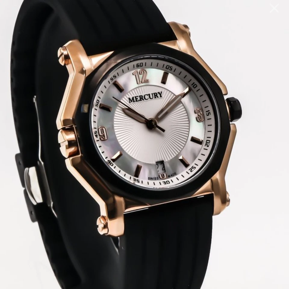 Mercury • Reloj Suizo • PVD Oro Acero Inoxidable • 37mm • Cuarzo • 3ATM • ME1080 Foto 2 de 4