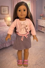 American Girl Doll CYO Doll - Dark Hair, Medium Skin, Brown Eyes