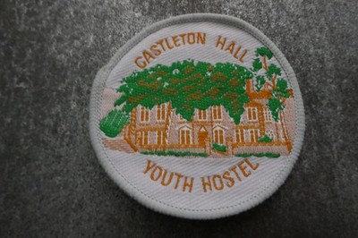 Castleton Hall Youth Hostel YHA Woven Cloth Patch Badge (L70S)