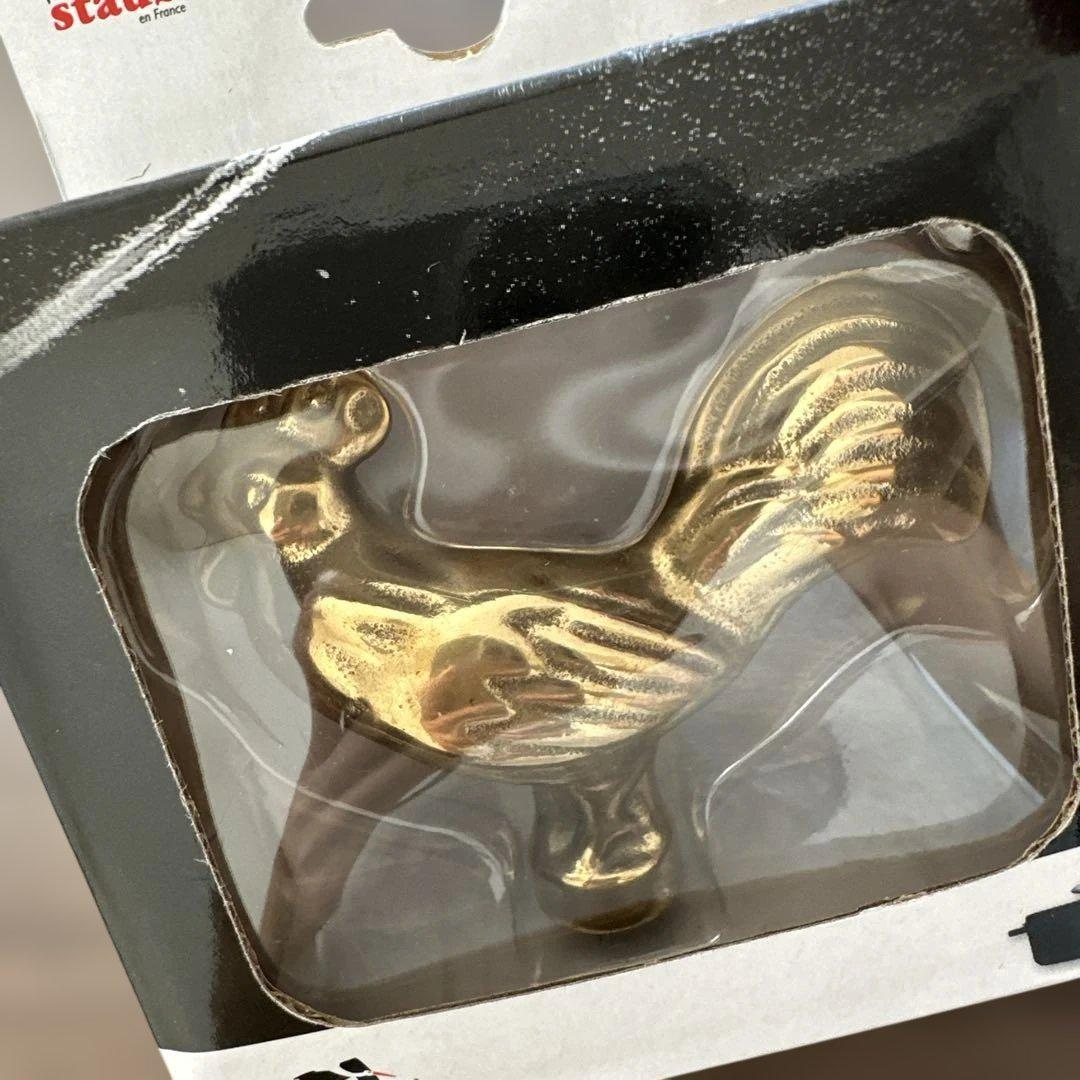 Staub Animal Brass Knob Chicken Gold Lid Handle Replacement for