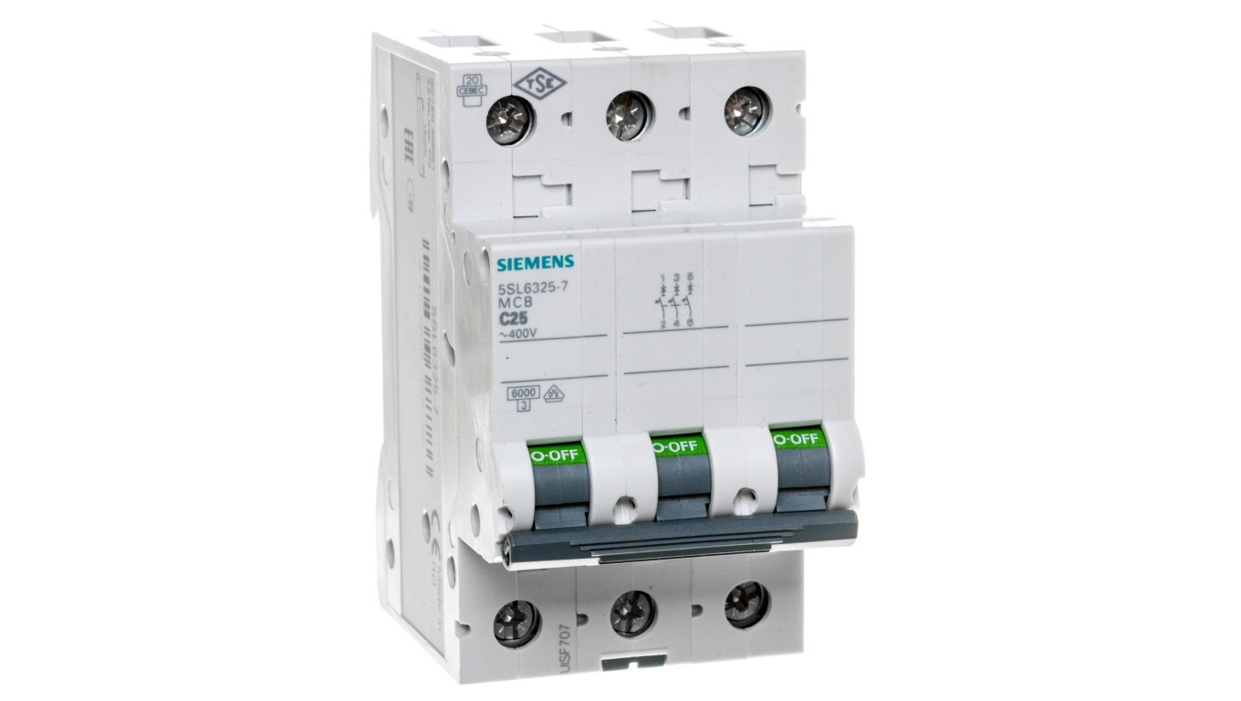 Siemens 5SL6325-7 Interruttore Automatico 5SL63257 MCB C25 400V Mai Usato - Immagine 4