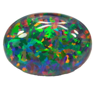 10 Ct+ Natural Ethiopian Black Opal Rainbow Multi-Fire Certified Loose Gemstone