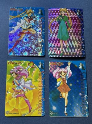 Vintage Sailor Moon SuperS Prism Sticker Card Lot- Banpresto, Japan, Mini Moon