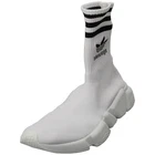 Balenciaga X Adidas Speed Lt Womens Fashion Sneakers in White Black - 10 US