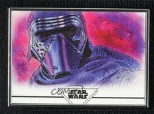 2021 Star Wars: Stellar Signatures Reproductions Kylo Ren Dan Bergren Sketch 1j8