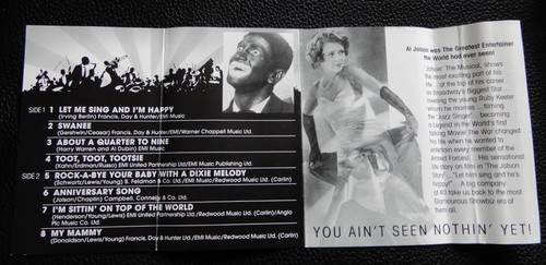 BRIAN CONLEY - JOLSON YOU AIN'T SEEN NOTHING YET - PROMO CASSETTE TAPE ALBUM AL - Picture 3 of 4