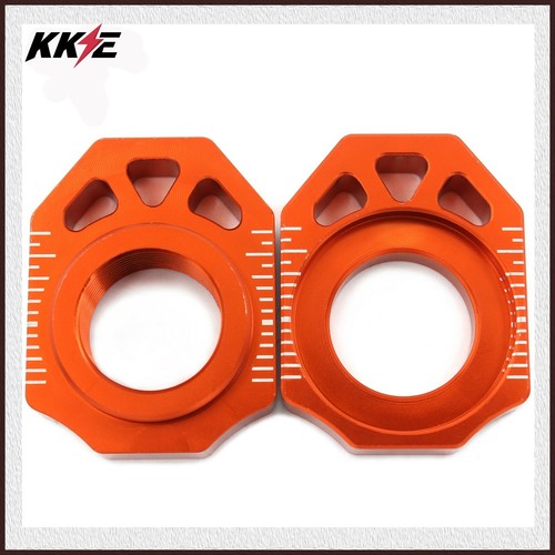 Ajustador de cadena de bloques de eje KKE para KTM SX SX-F XC XC-F125-450 2013-2019 naranja - Imagen 1 de 12