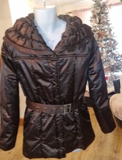 Casamia Exclusive, Ladies High Collar Jacket, Colour Brown, Size S/m