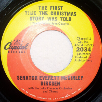 Everett Dirksen With John Cacavas And His Orchestra - The First Time The Christm