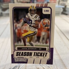 2021 Contenders Draft Picks Season Ticket #30 Justin Jefferson LSU Tigers