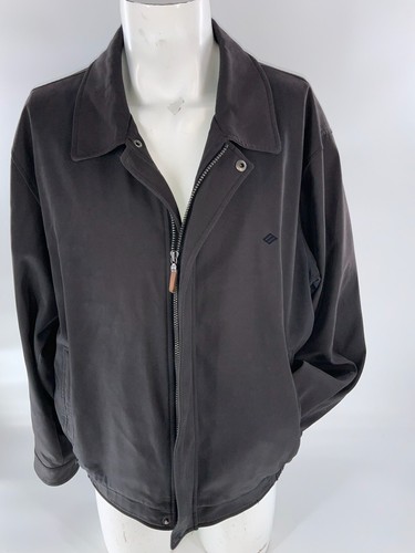 Joseph Abboud Outerwear Jacket Men’s XL Gray Nylon Cotton Full Zip YGI B2-88 - Picture 2 of 11