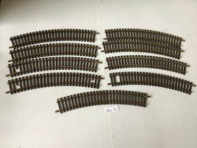  Fleischmann 6025 1703 H0/DC Messing Schienen gebogen R357,5 9St (DF366-5S2/5)-5