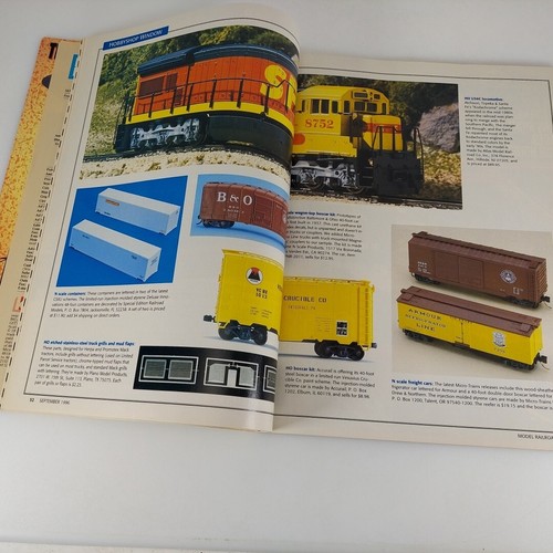 Model Railroader Magazine Sep 1996 Vol 63 No 9 Sectional HO, GE AC6000CW - Picture 7 of 12