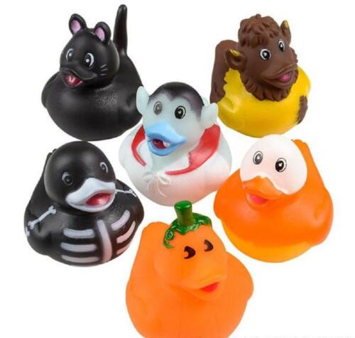 12 Halloween Monster Costume Rubber Duckies - Cupcake Toppers Goody Bag Ducks