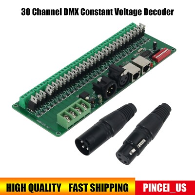 30-CH DMX Constant Voltage Decoder DMX512 RGB LED Strip Controller Dimmer Driver