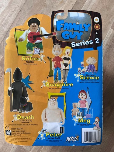 Family Guy Figures Series 2 - Complete Set & rare DEATH variant 2005 - Picture 7 of 15