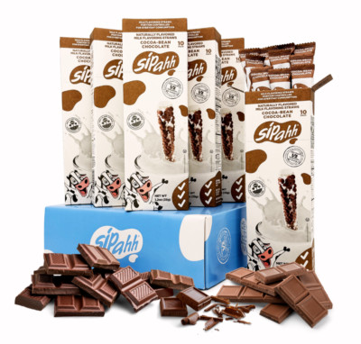 Sipahh Milk Flavoring Straws - Cocoa Bean Chocolate 60 Pack Bulk Vegan Friendly