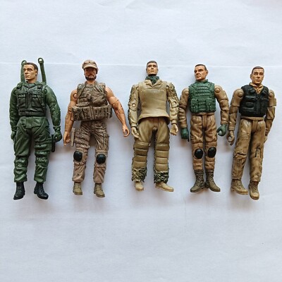 lot 5 BBI Elite Force Navy SEAL Special Ops Delta Soldiers figure 4'' 1/18 A1