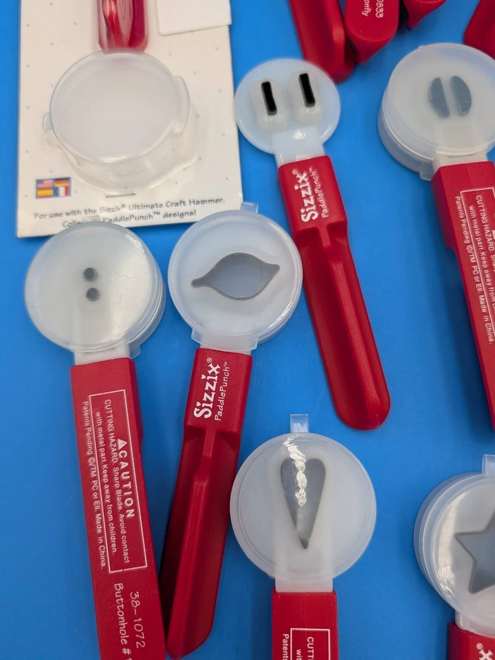 Реселлер Crafting Энтузиаст Лот из 10+ Ручных Пробойников Sizzix PaddlePunch - Изображение 3 из 4