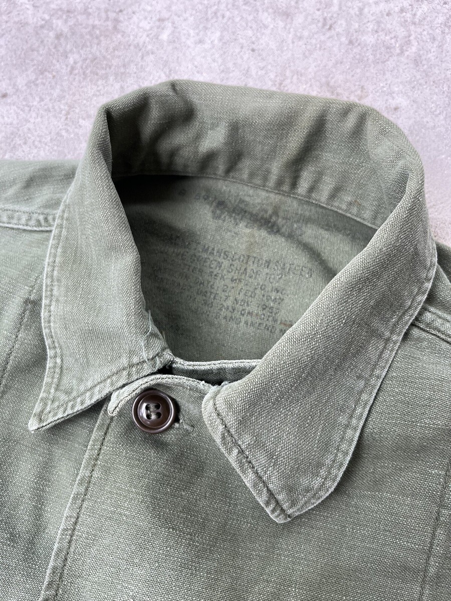 Vintage 50s 60s Vietnam Era US Army OG-107 Type 1 Sateen