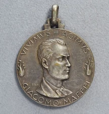 Medal Giacomo Maffei Casal major Cremona Conference FUCI 1938
