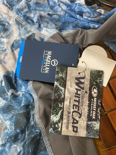MAGELLAN Pro Outdoors SIZE L Fish T Shirt Classic Fit Blue Men's - Picture 5 of 10