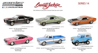 Greenlight Barrett-Jackson Series 14 Complete 6 Car set 1/64