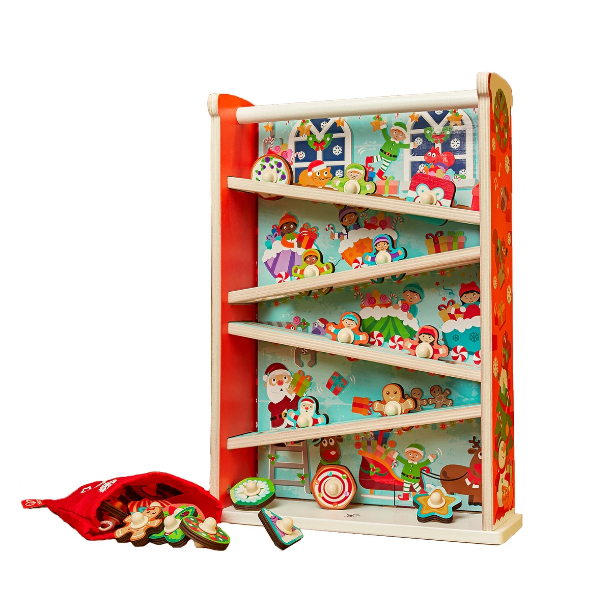 Hape E0388A Kids Wooden Rollercoaster Christmas Advent Calendar with 24  Figures | eBay