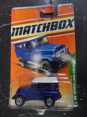Matchbox Jungle Explorers 68 Toyota Land Cruiser Dark Blue Mint Car 1968 2010 95