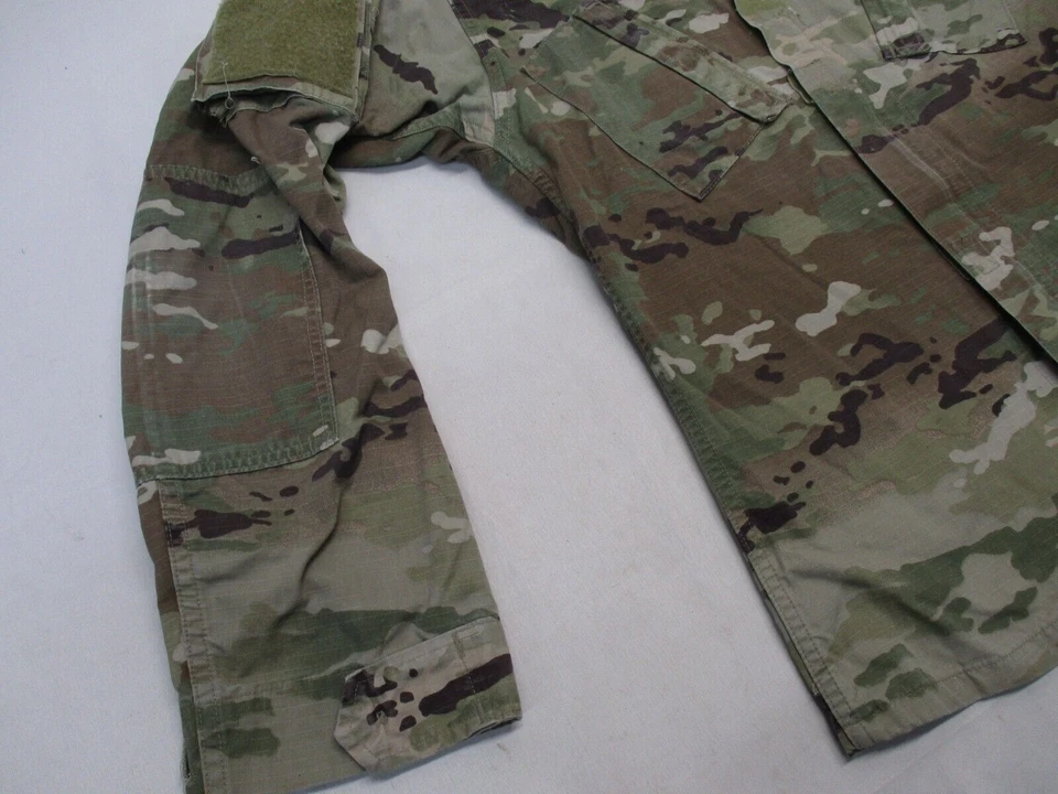 (4) US ARMY ISSUE COMBAT UNIFORM TOPS OCP SCORPION CAMO BDU SHIRT RIP-STOP COAT - Image 3 of 4